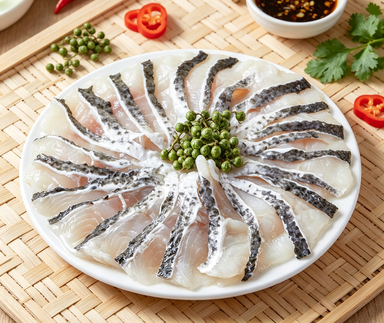 Artfully Sliced Fish Fillets