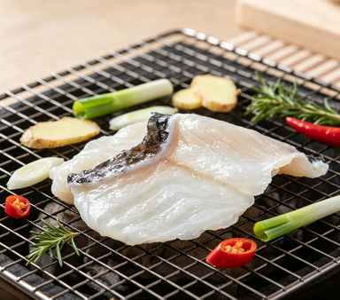 Artfully Sliced Fish Fillets
